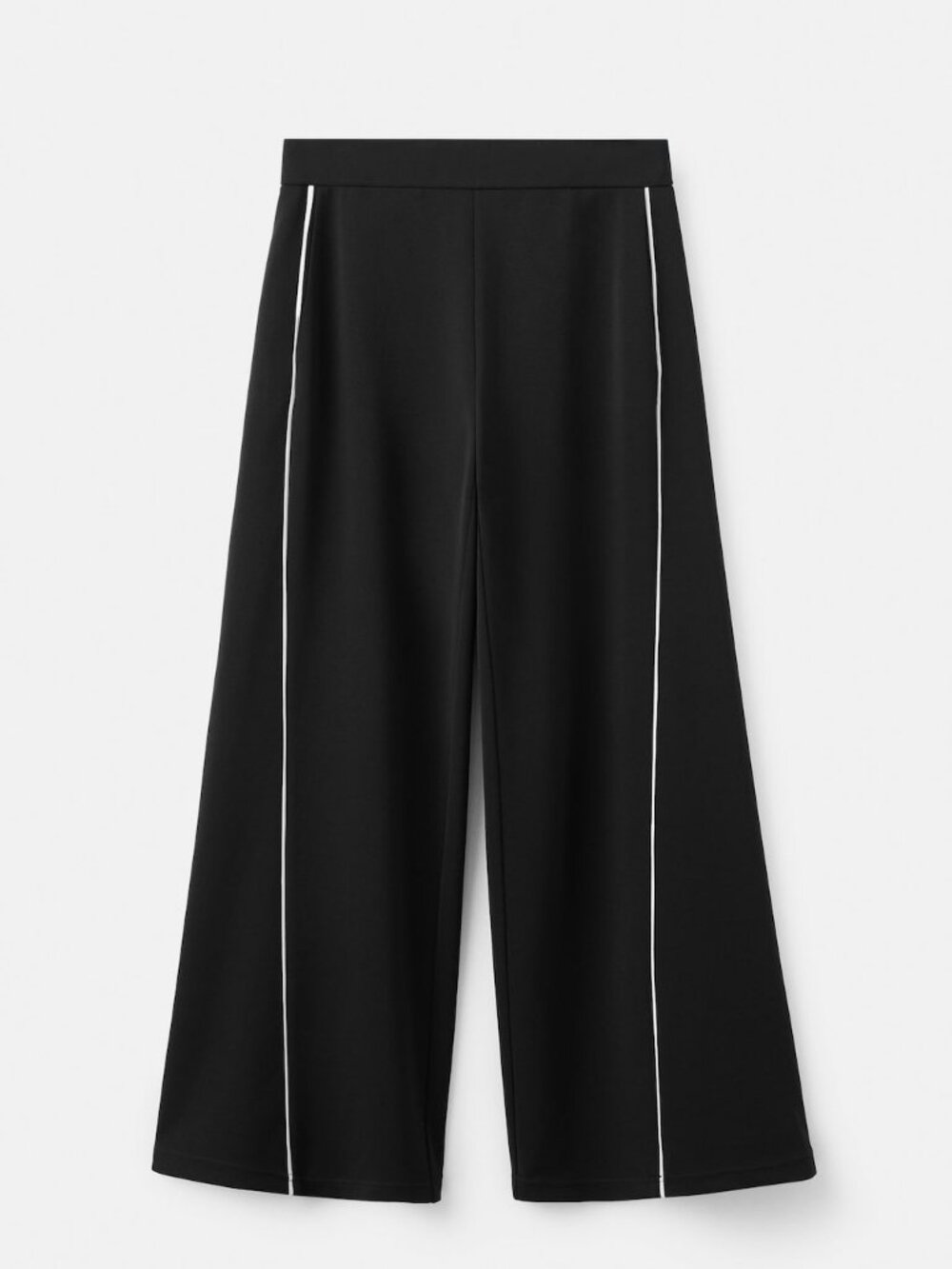 Straight-leg trousers with side stripe